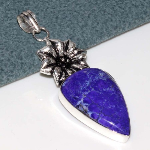 Ciondolo turchese dalia viola