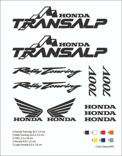Adesivi kit honda - adesivi,
