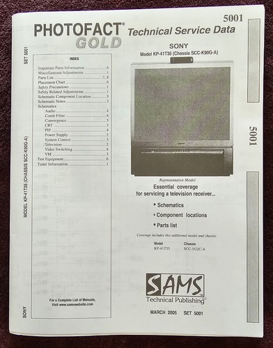 Sam photofact 5001 manuale - sam, di