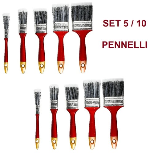 Set pennelli piatti pz - set, 5-10
