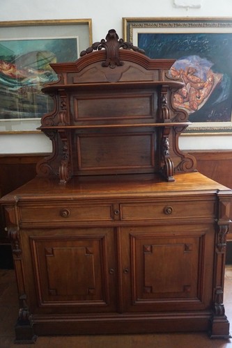 Credenza antica con alzata - ,