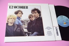U2 LP OCTOBER ITALY ORIGINALE 1981 NM CON INNER TESTI !!!!!!!!!
