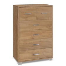 Mobile cassettiera noce con 6 cassetti in legno Armadio settimino made italy