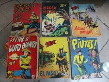 Rarissimo Lotto 6 giornalini TEX Anni 60 NUMERI-19-22-23-117-127-139 Collezione 