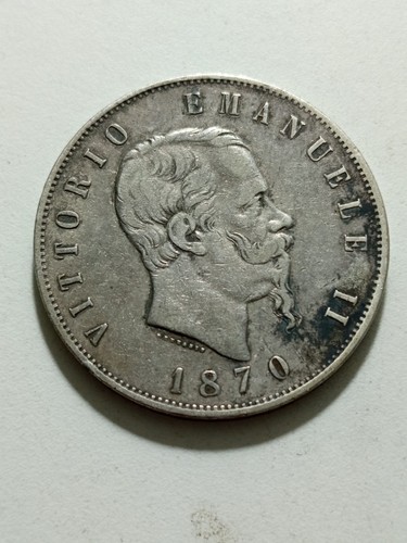 Lire 1870 vittorio emanuele - 5,