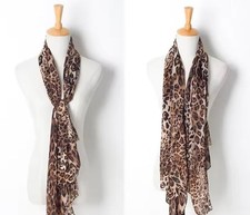 Foulard Blanc Imprimé