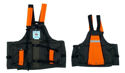 Vest with detachable orange