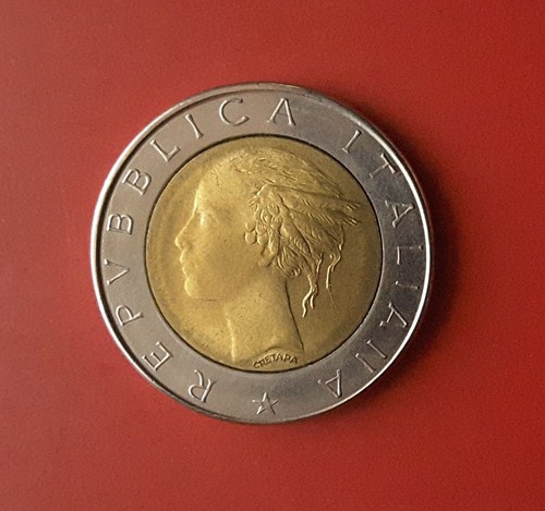 500 lire 1983 errore linea - 500,