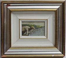 Leopoldo Rossetti Dipinto Olio
