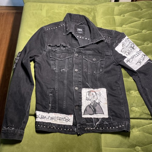 Zara giacca denim uomo - denim,