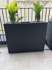 fioriera rettangolare rattan