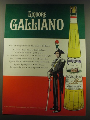 1960 galliano liqueur - galliano,