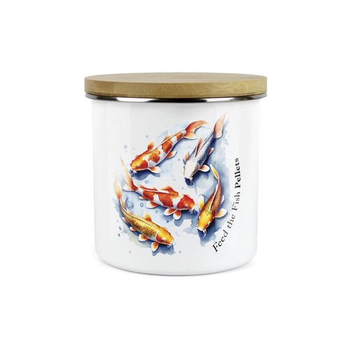 Bidone alimento pesce koi - bidone,