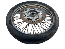 RUOTA CERCHIO RAGGI ANTERIORE ORIGINALE KAWASAKI EN 500 1998 EX500AE CON RUGGINE