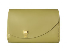 Grande tracolla in cuoio resinato con separatore interno . PEZZO UNICO!