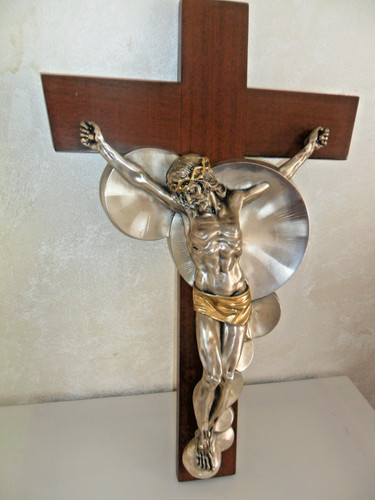 Crocifisso argento scultura