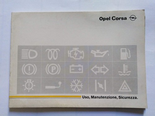 Opel corsa libretto uso - corsa,