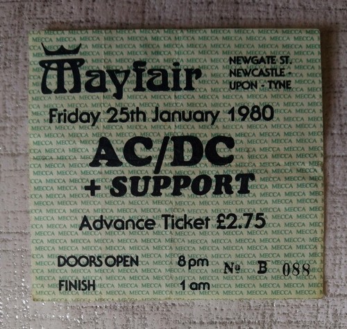 Rare concert ticket - ac⚡dc,