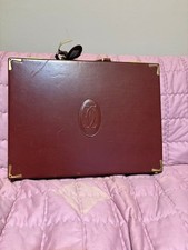 Cartier Must Line Valigetta portadocumenti in pelle bordeaux 39,5 cm x 30 cm Giappone