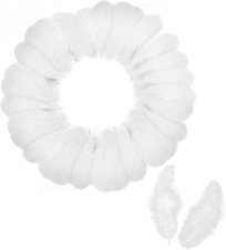 Diffxy Set Di 150 Piume Bianche Da 5 A 8 Cm Per Lavori Manuali, Acchiappasogni