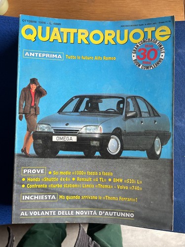 Rivista quattroruote ottobre - rivista,