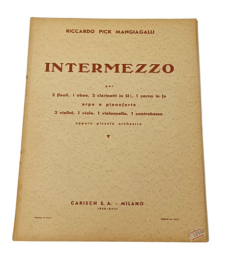 Partitura orchestra intermezzo - orchestra,