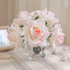 Bouquet di rose in seta artificiale per fotografia matrimonio casa e decorazione