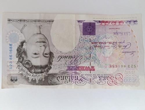 Banconota inghilterra - banconota, 20