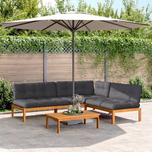 Set divani pallet giardino 4pz - set,