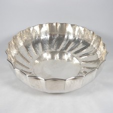 CIOTOLA PORTA FRUTTA FRUTTIERA CENTROTAVOLA IN SILVER PLATED CASSETTI VINTAGE