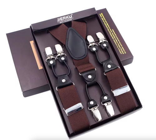 Bretelle uomo con clip - con,