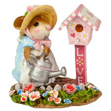 Totem da giardino Wee Forest Folk GRACIE'S, WFF# M-637a, topo da giardinaggio, LTD 2024