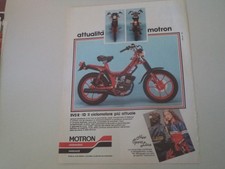 advertising Pubblicità 1981 CICLOMOTORE MOTRON 50 SV3 R ID