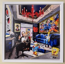 Quadro serigrafia ritoccata Renè 60x60cm In Time, in cornice pop, casa, arredo