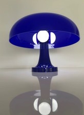 Lampada classica a fungo moderna 3w Bauhaus Blu Art Scrivania Casa Camper Nuova