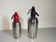 sifone bottiglie da bar seltz e panna vintage