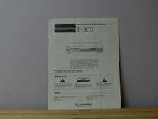 Pioneer F-201 Manuale di