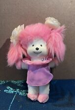 Peluche Mattel Poochie Peluche Chien blanc et rose vintage 1984