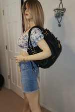 Borsa a tracolla BALLY grande in pelle di vitello con bordo in ottone