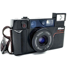 Nikon One Touch L35AF2 AF fotocamera punta e scatta pellicola nera, obiettivo 1:2.8, 35 mm