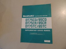 Suzuki DT 175 85 CV 1990 Manuale Officina Complemento (Libretto) Service Manual Add.