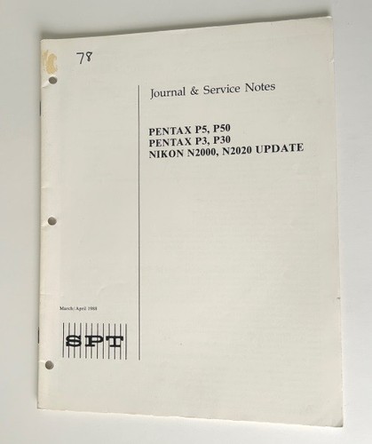 Spt journal service notes - spt,