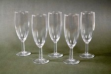 Baccarat Set di Cinque Flute Champagne in Cristallo Firmati