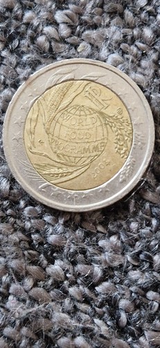 Moneta euro 2004 world food - ,