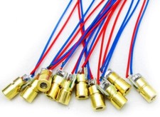 10pcs 5V 650nm 5mW testa laser