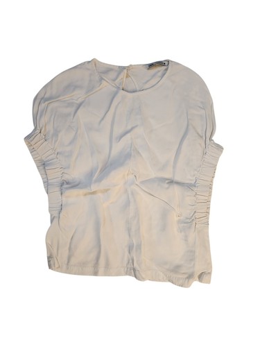 Top blusa zara bianco - top,