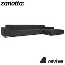 Zanotta Alfa Tessuto Divano Angolare Grigio Sofa