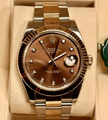 Rolex datejust chocolate - datejust, 41