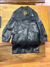 cappotto pesante in vera pelle