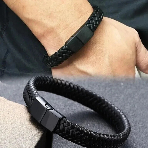 Pulsera negra brazalete para - pulsera,